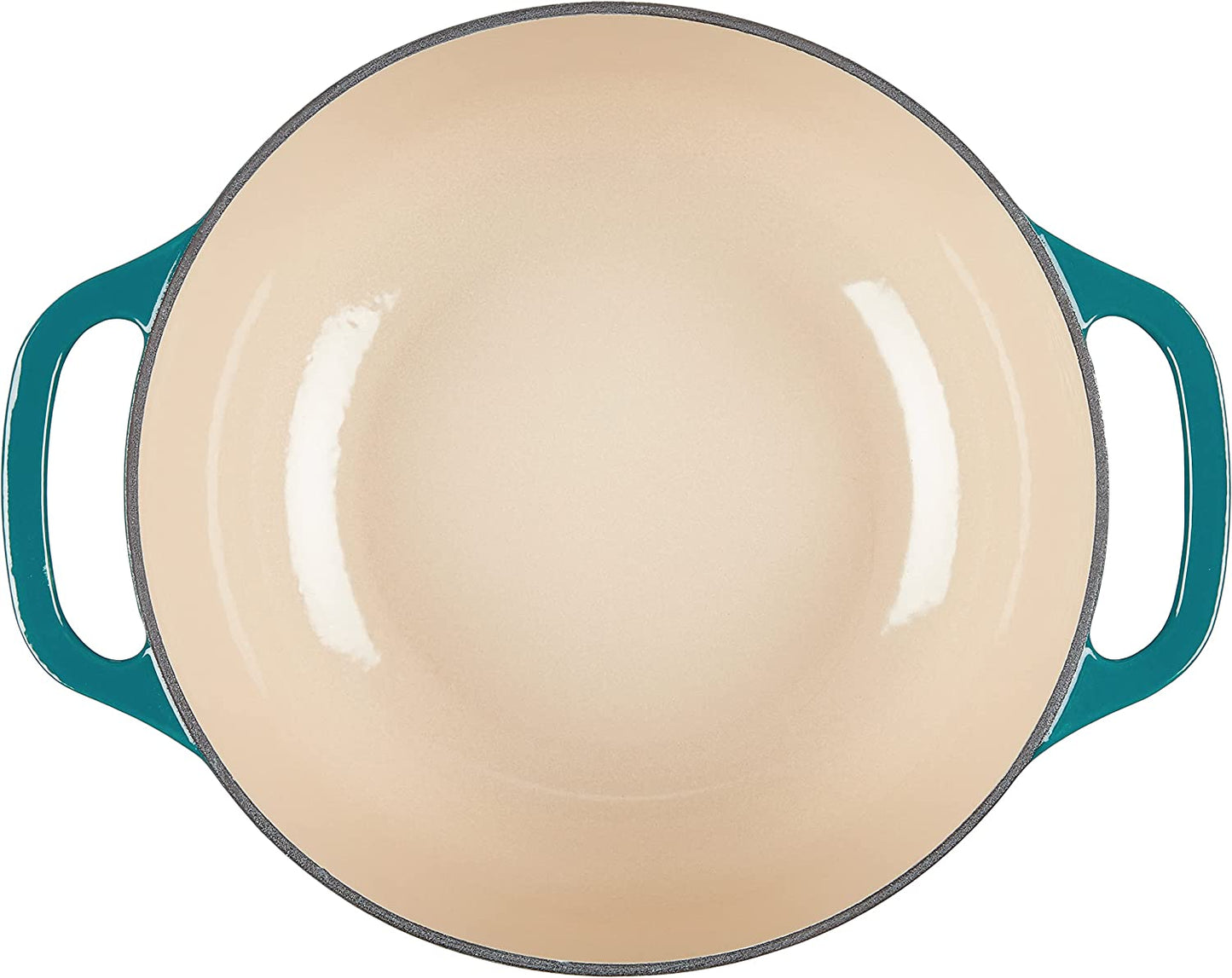 Lodge EC6D38 Enameled Cast Iron Dutch Oven 6-Quart Lagoon