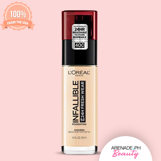 L'Oreal Paris Infallible Foundation Up to 24H Fresh Wear with Sunscreen SPF 25 1.0fl oz/ 30ml