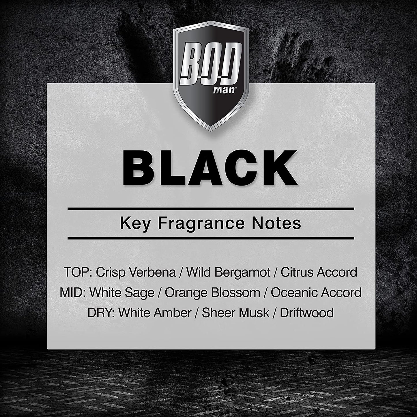 BOD Man Black Fragrance Body Spray, 8 fl.oz / 236ml