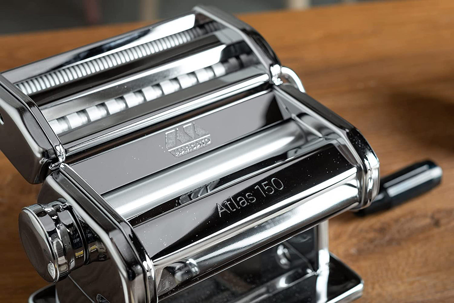 Marcato Classic Atlas 150 Pasta Machine Includes Cutter Hand Crank And Instructions Stainless Steel