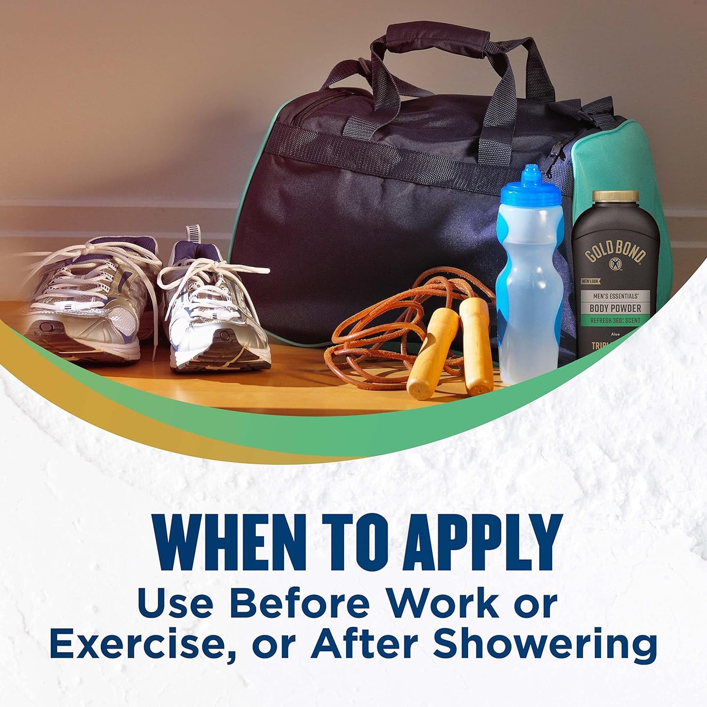 Gold Bond Men's Essentials Body Powder Refresh Scent 10 oz / 283g