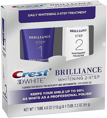 Crest 3D White Brilliance Toothpaste and Whitening Gel System, 4.0oz and 2.3oz