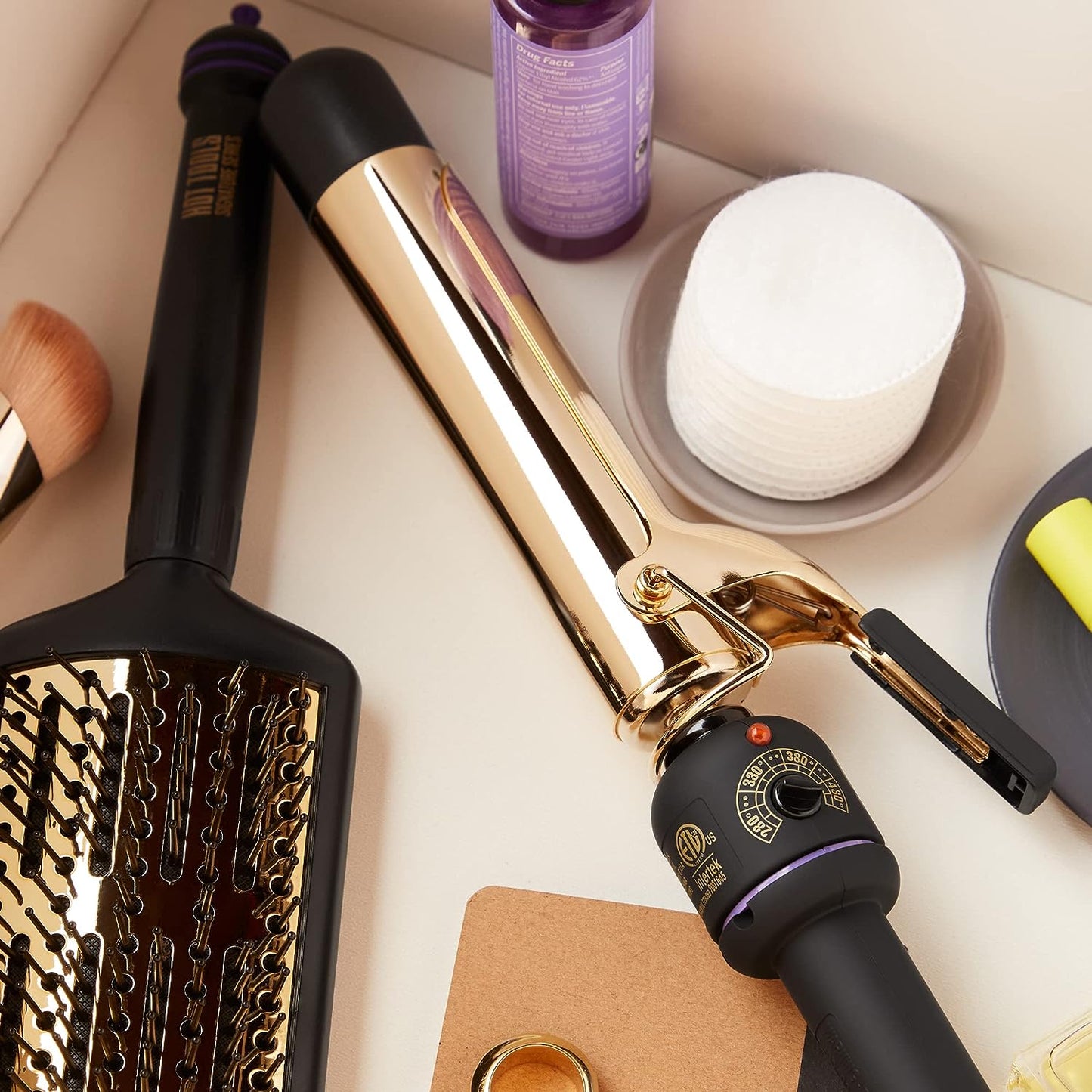 Hot Tools Pro Artist Collection Curling Iron Long - Lasting Beautiful Bouncy Curls 24K Gold