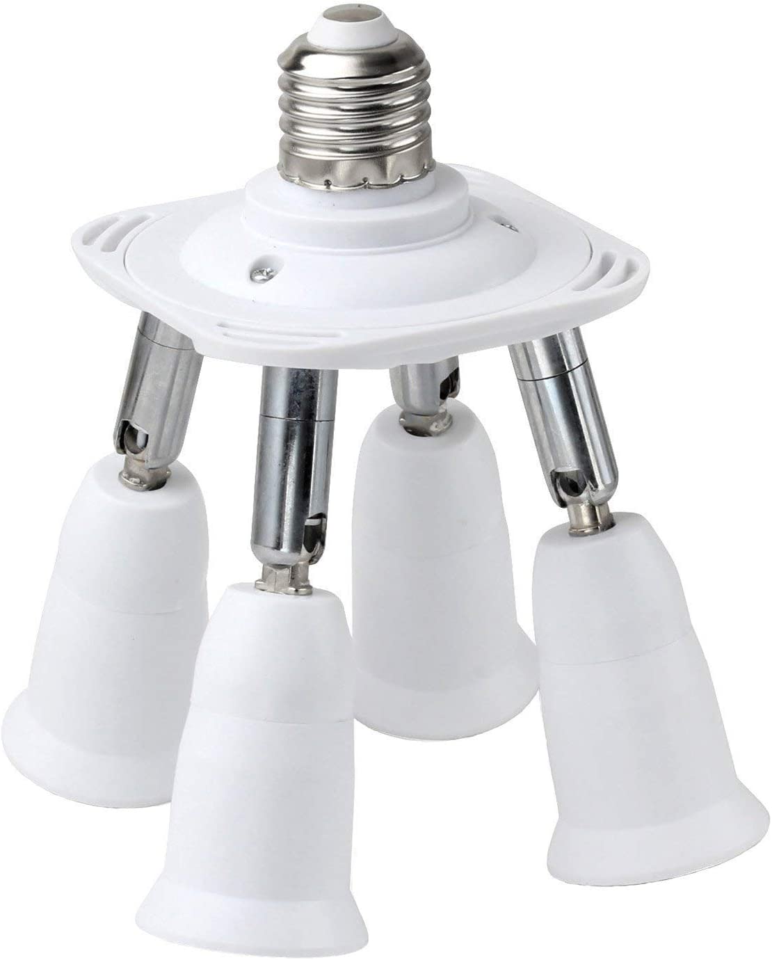 JACKYLED Light Socket Splitter Adapter for E26 & E27 Standard LED Bulbs