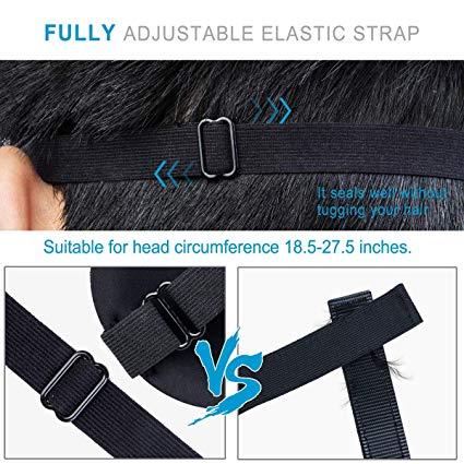 YIVIEW Sleep Mask Pack of 3 (Black & Blue & Purple)