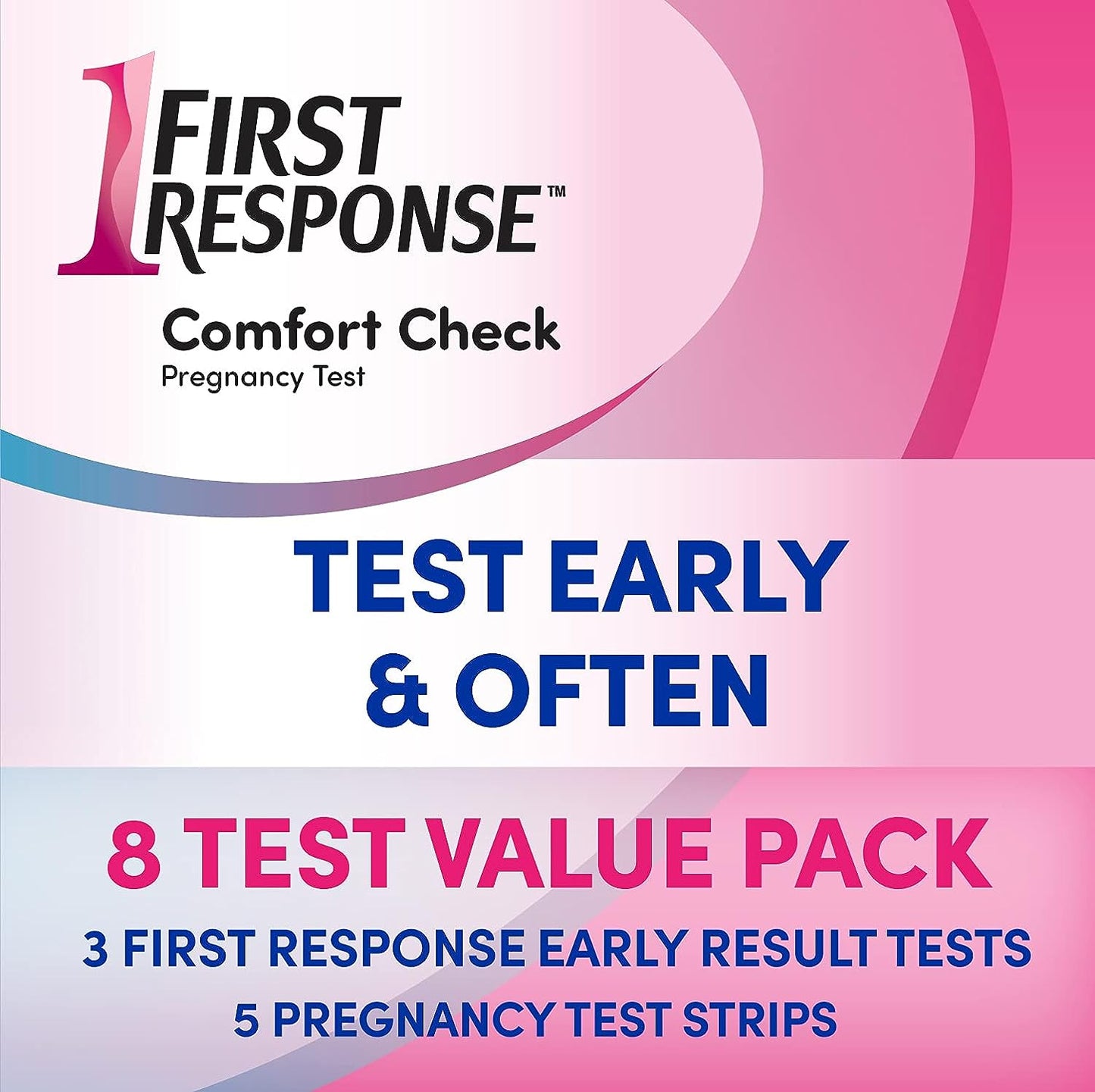 First Response Comfort Check Test Early & Often (8 Test)