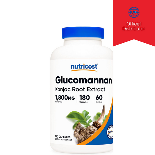 Nutricost Glucomannan Konjac Root Extract 1,800mg, 180 Capsules