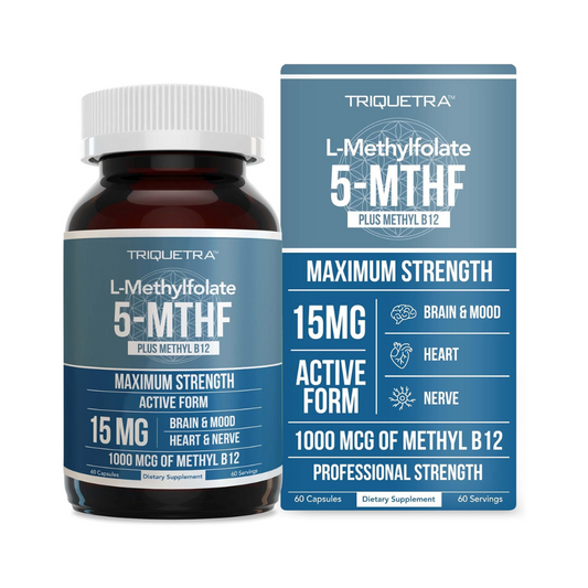 Triquetra 5 MTHF Maximum Strength 15mg 1000mcg 60 Capsules