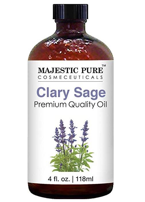 Majestic Pure Clary Sage Oil, Premium Quality, 4 fl. oz.