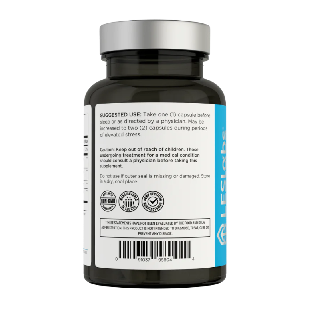 Leslabs Cortisol Health Dietary Supplement with Phosphatidylserine and Ashwaganda , 60 Capsules