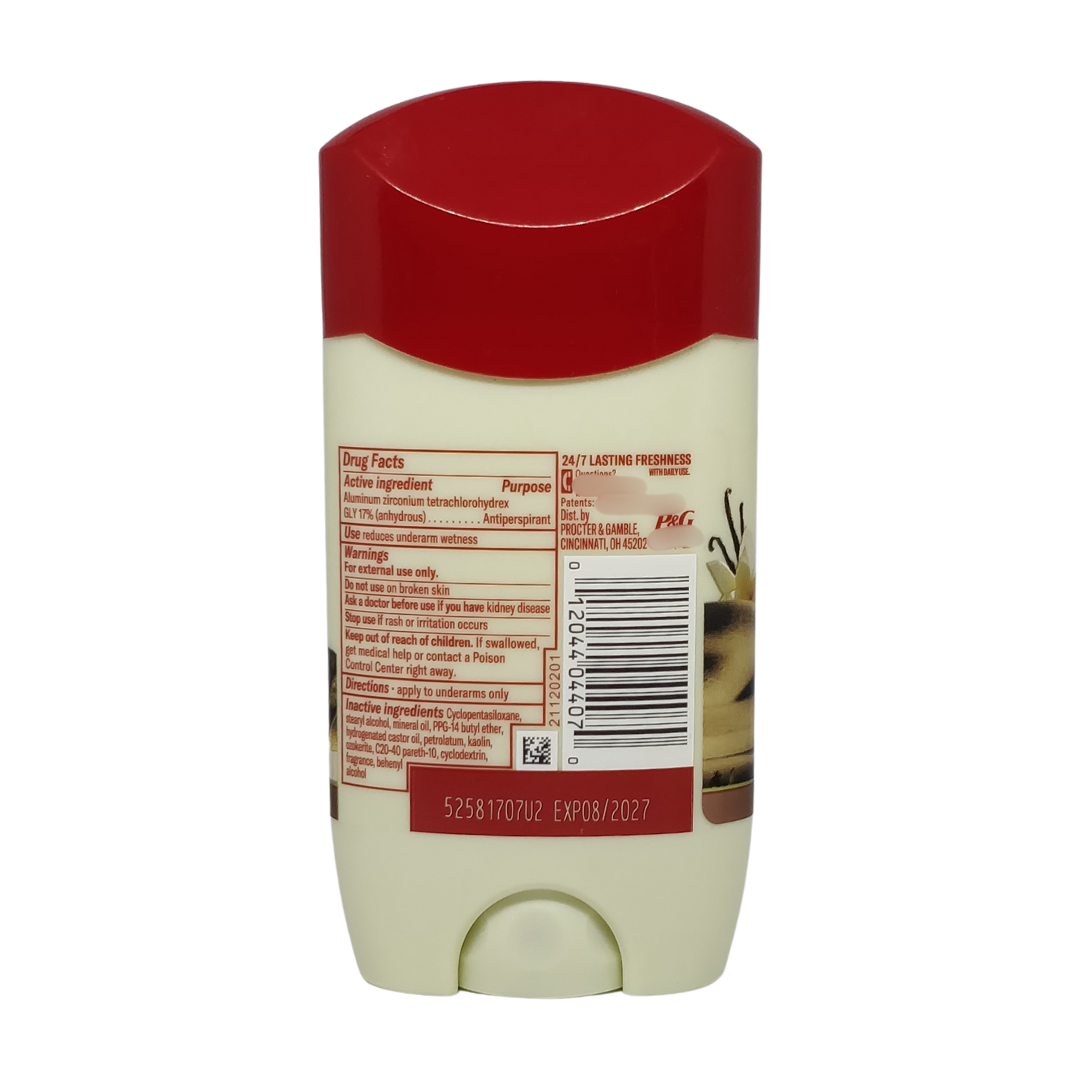 Old Spice Antiperspirant Deodorant Oasis Scent with Vanilla & Argan – 2.6 oz