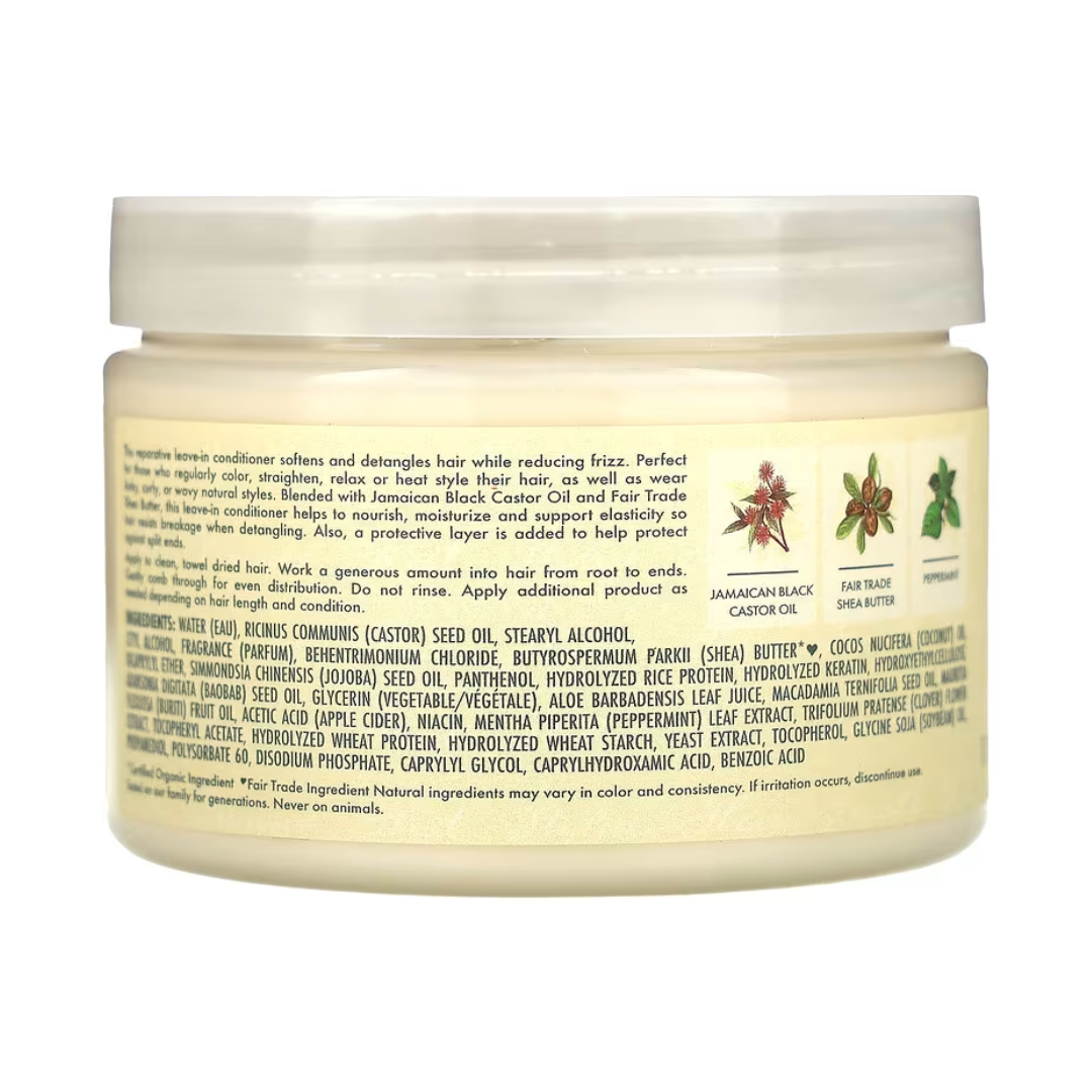 Shea Moisture Leave-In Conditioner Strengthen & Restore with Jamaican Black Castor Oil, 11.5 oz