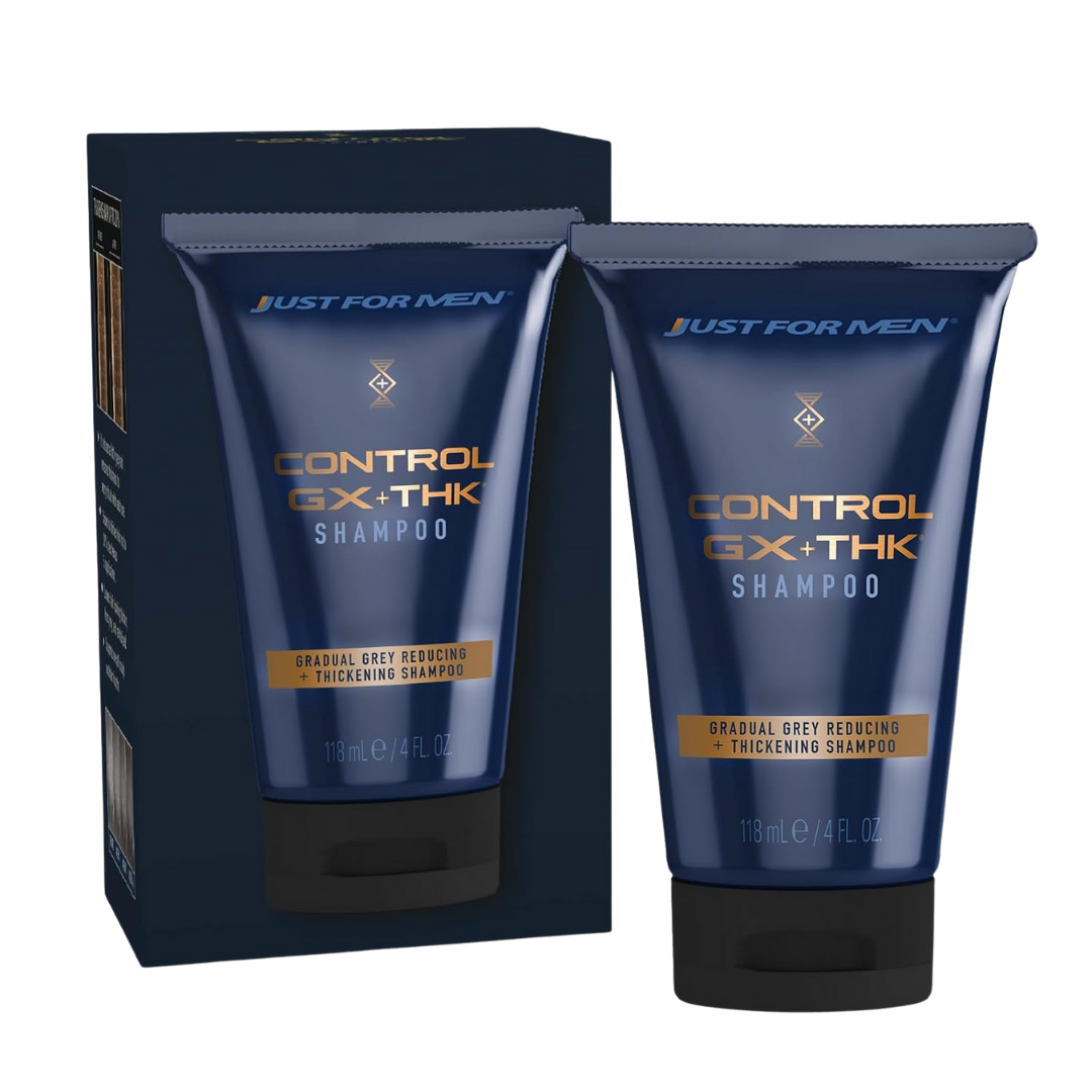 Just For Men Control GX + THK Thickening Shampoo, Grey-Reducing, 4 oz