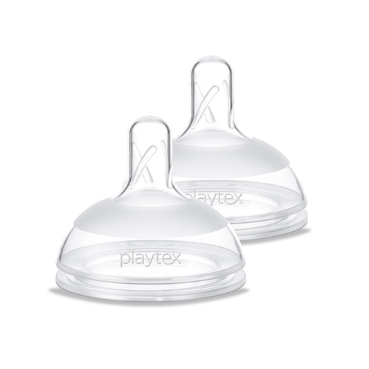 Playtex Baby Naturalatch 2 Silicone Slow Flow Nipples 0M+