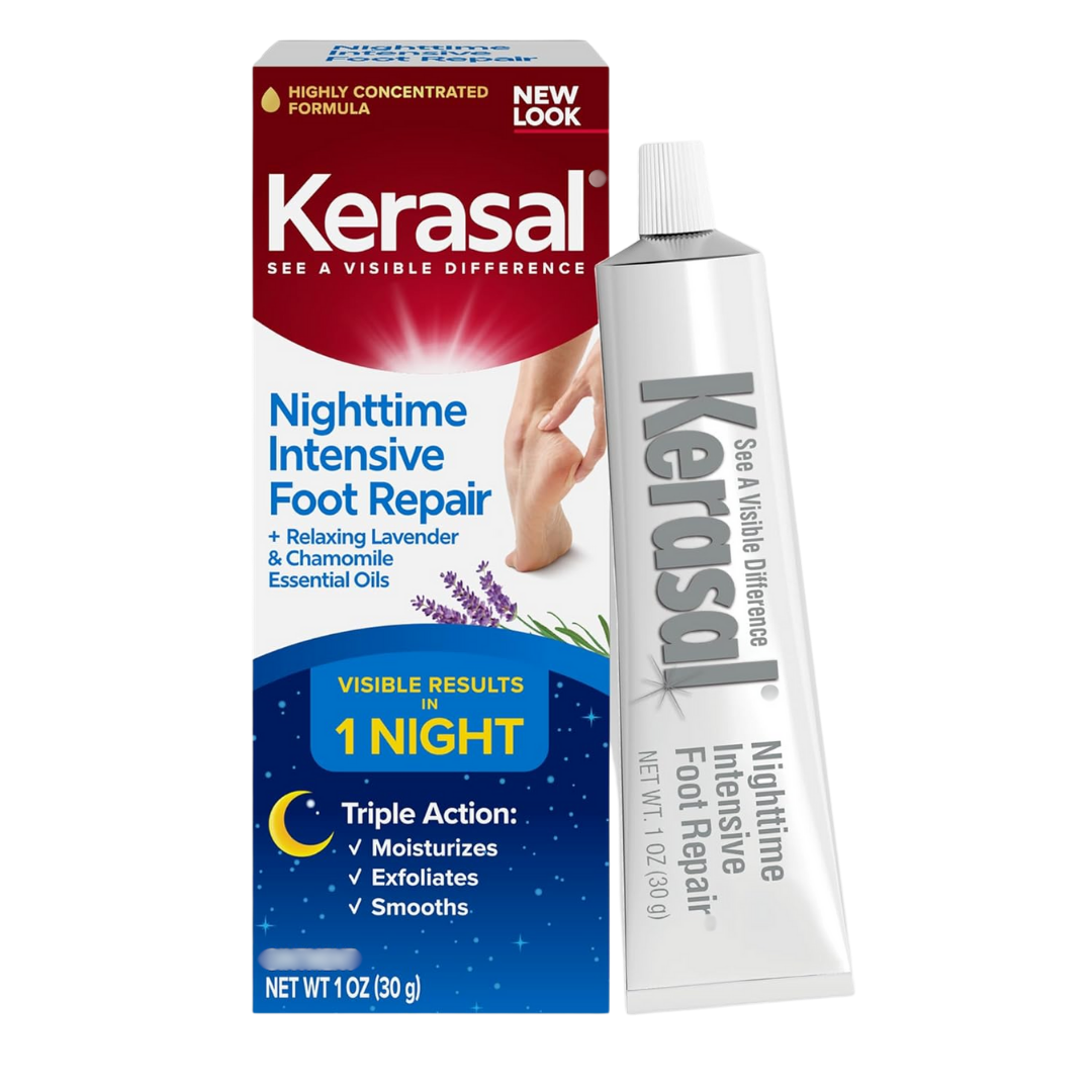 Kerasal Nighttime Intensive Foot Repair, 1 oz / 30 g