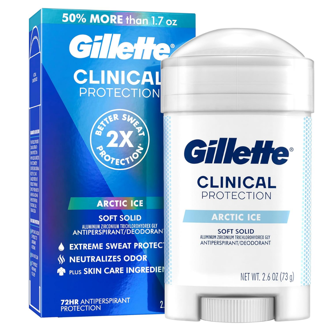 Gillette Clinical Protection Arctic Ice Soft Solid Deodorant, 2.6 oz