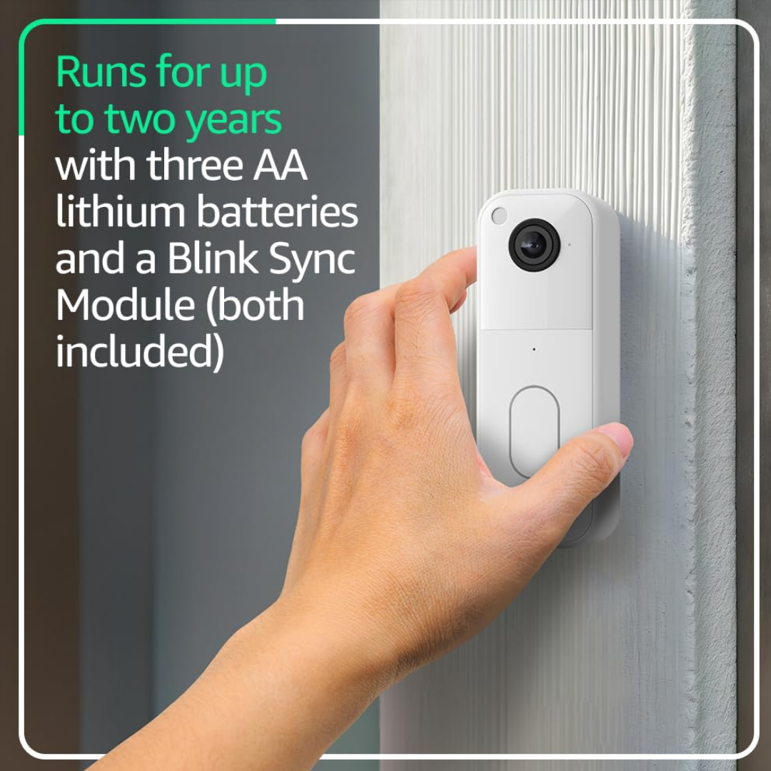 Blink Video Doorbell + Sync Module Security Camera