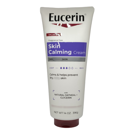 Eucerin Skin Calming Itch Soothing Cream Natural Oatmeal Enriched 14 oz. / 396g