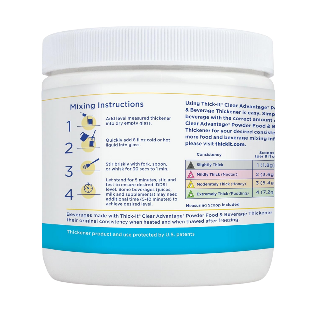 Thick-It Clear Advantage Food & Beverage Thickener Powder Flavorless, 7.24 oz