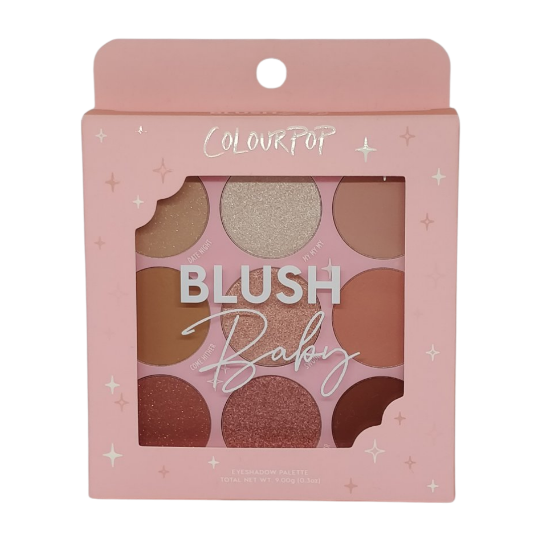ColourPop Pressed Powder Eyeshadow Palette Blush Baby – 9 g / 0.3 oz