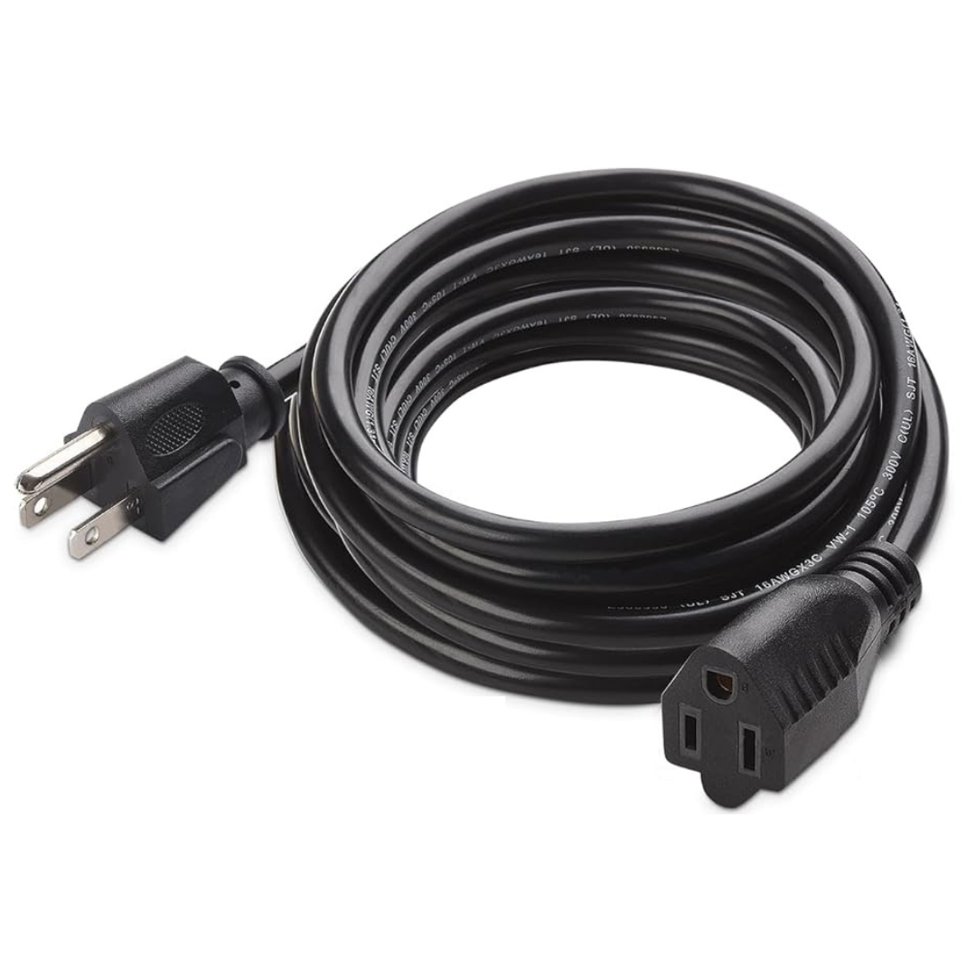 Cable Matters Heavy Duty Power Extension Cord 16 AWG 15 ft