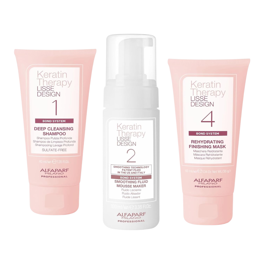 Alfaparf Milano Professional Keratin Therapy Lisse Design Smoothing Treatment Express Kit