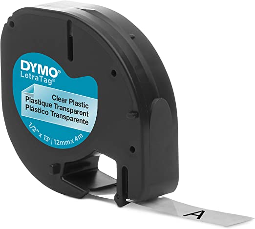 Dymo Label Refills 1/2" x 13ft Clear Plastic Tape (16952)