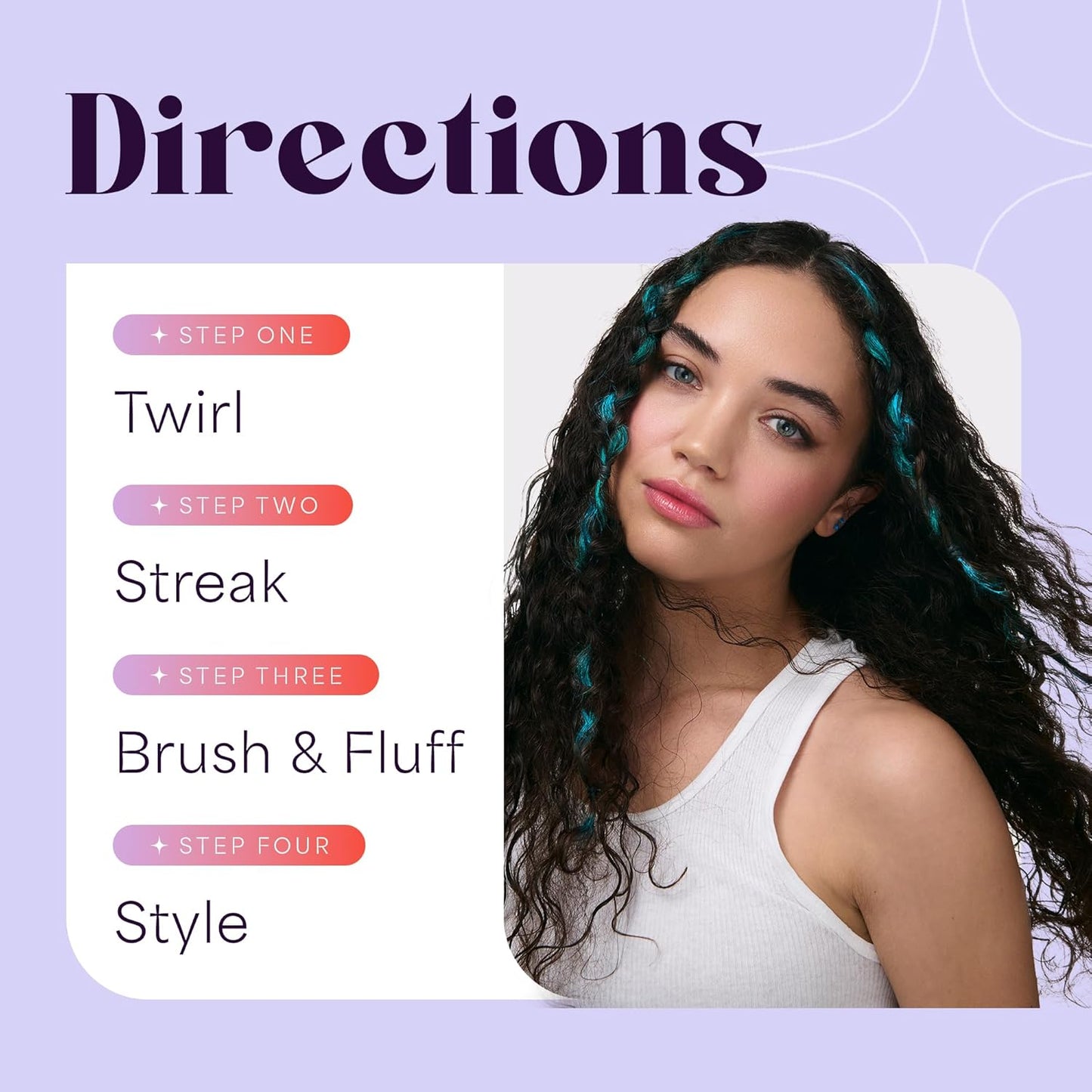 Hally Hair Temporary Hair Color Shade Stix, 12 ml / 0.4 oz.