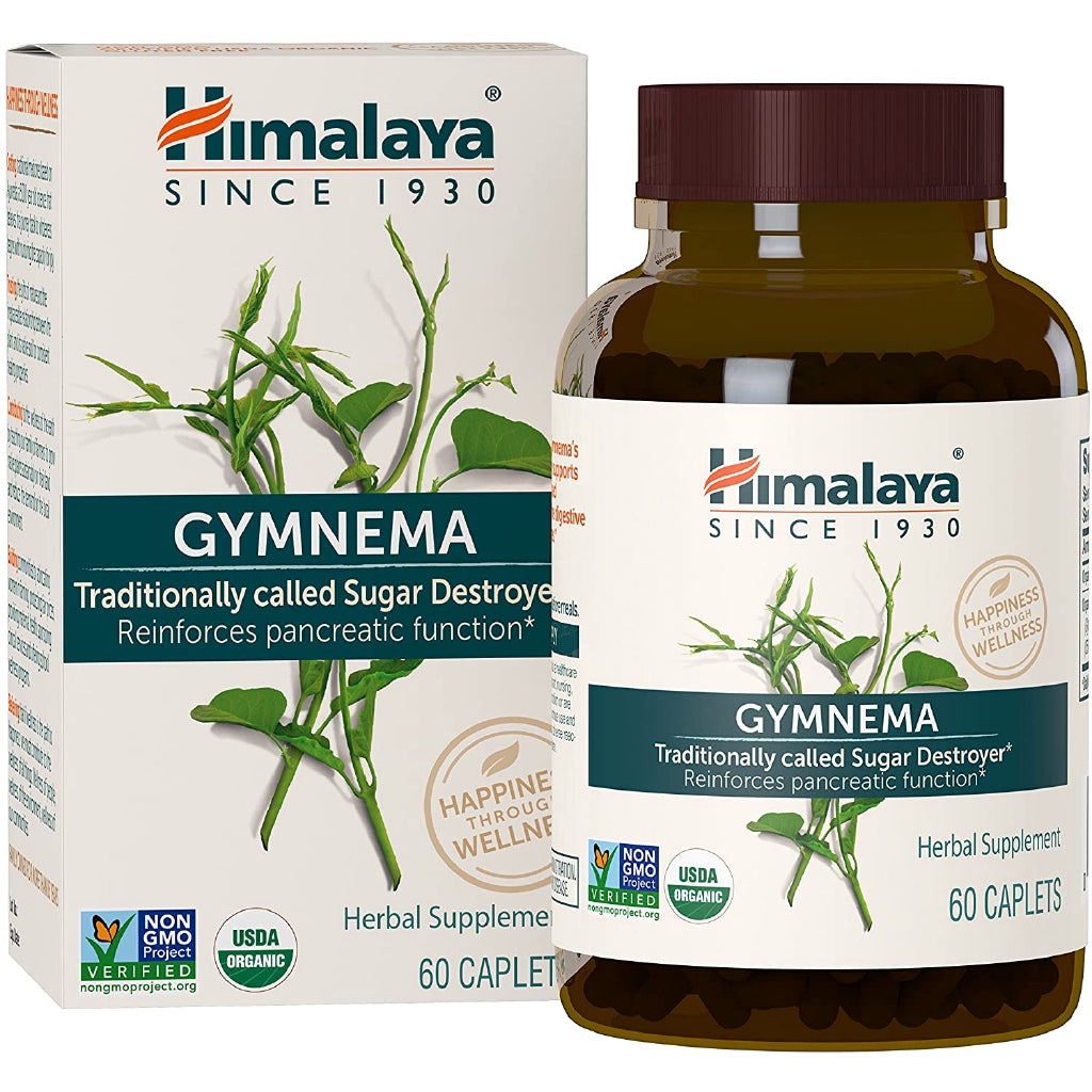 Himalaya Organic Gymnema Sylvestre for Blood Sugar Support, 60 Caplets