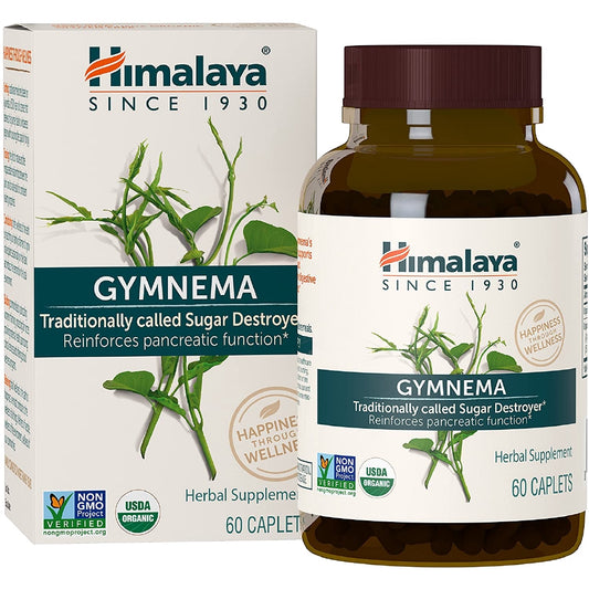 Himalaya Organic Gymnema Sylvestre for Blood Sugar Support, 60 Caplets
