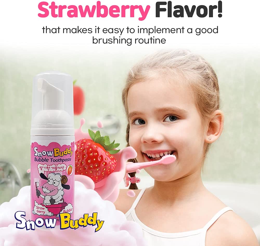 Snow Buddy Bubble Kid's Toothpaste Strawberry 1.52 oz