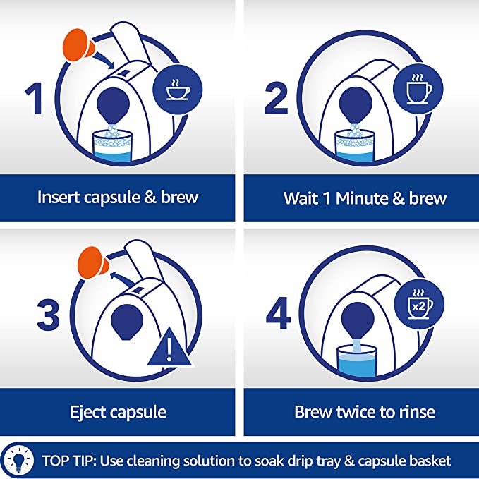 Caffenu 5-Pack Nespresso Cleaning Capsules, Cleaning Pods with Nespresso Originaline Machines