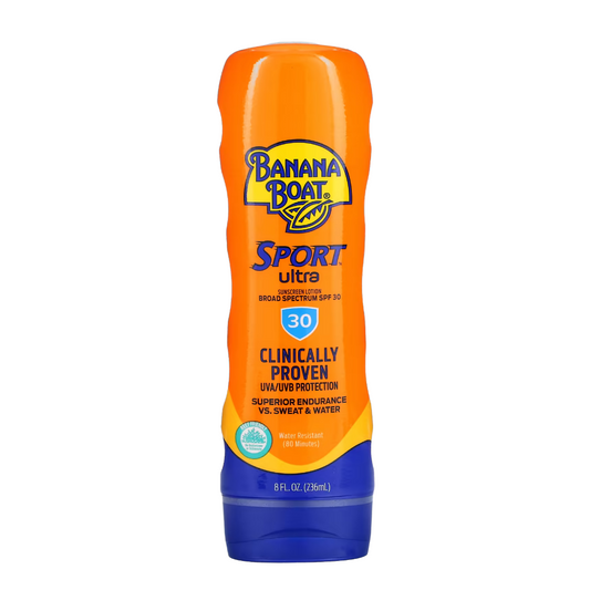 Banana Boat Sport Ultra Sunscreen Spectrum SPF 30 Superior Endurance vs Sweat & Water 8fl oz/ 236ml