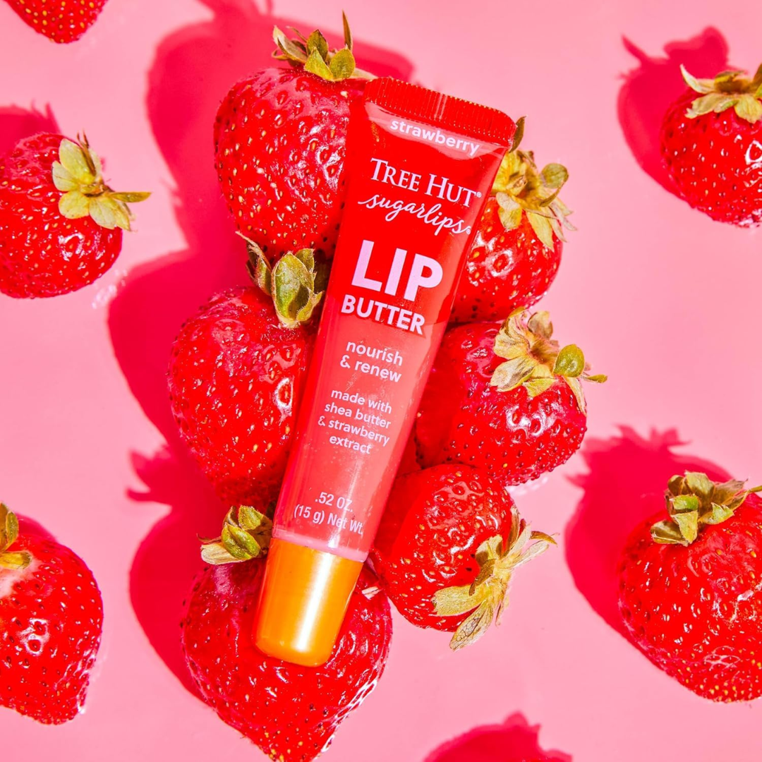 Tree Hut Sugarlips Lip Butter Strawberry, 0.52 oz / 15 g