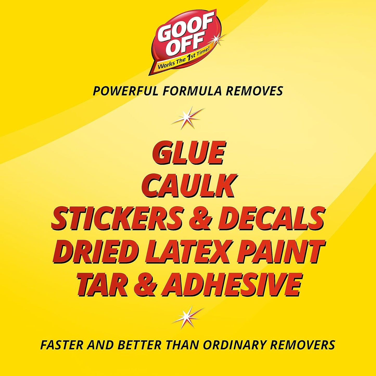 Goof Off Pro Strength Dried Latex, Adhesive, Asphalt Remover 12 oz / 340g