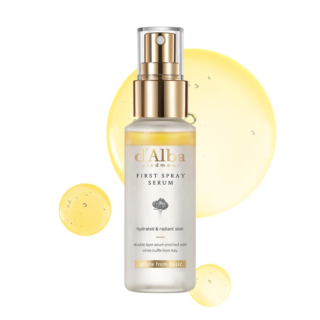 d'Alba Piedmont First Spray Serum Hydrating Face Moisturizer And Glow Serum For Radiant Skin, 1.69 fl. oz