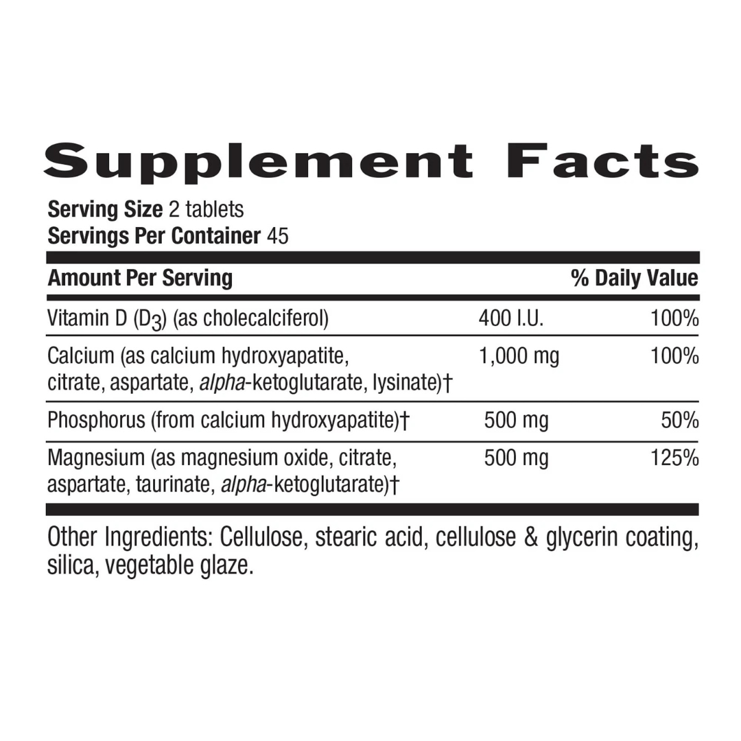 Country Life Calcium Magnesium Complex With Vitamin D3 Supplement 90 Tablets