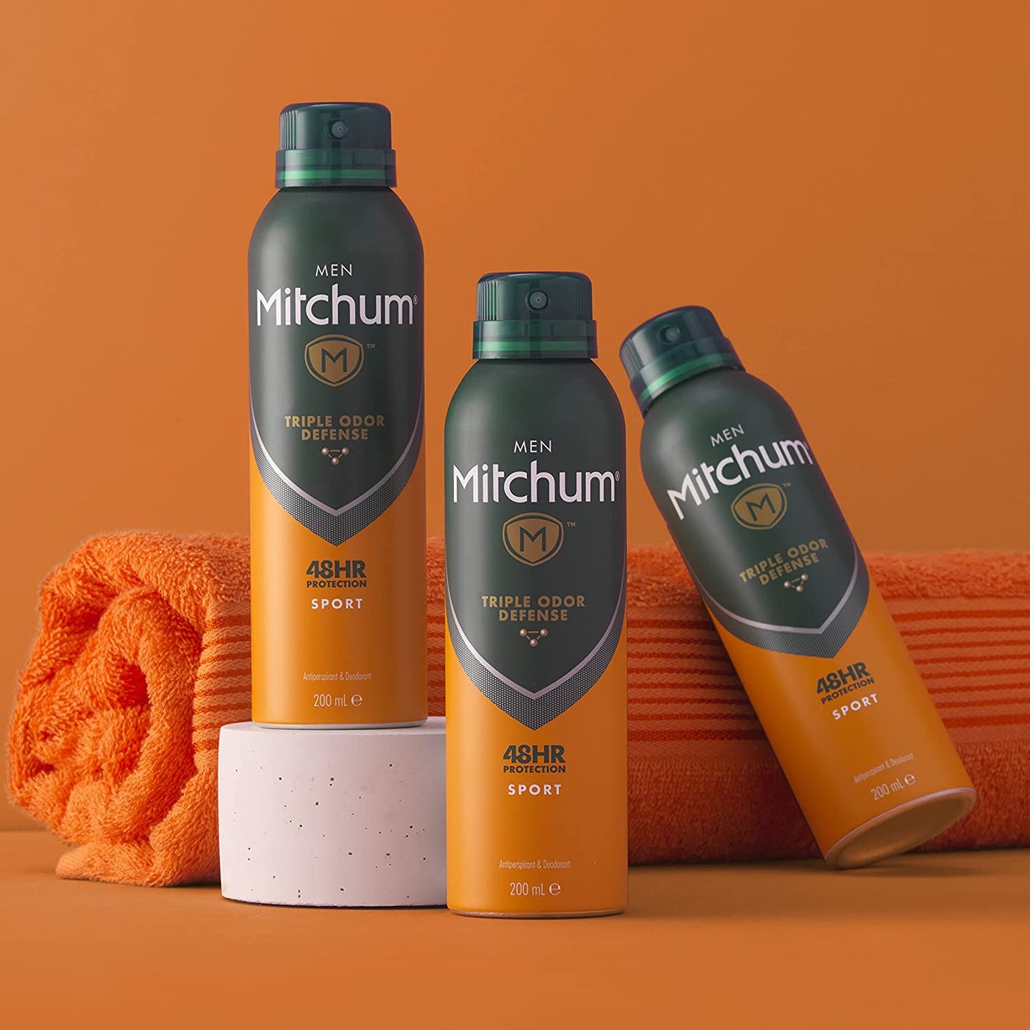 Mitchum Men Sport 48 HR Triple Odor Defense Antiperspirant & Deodorant Spray, 150ml