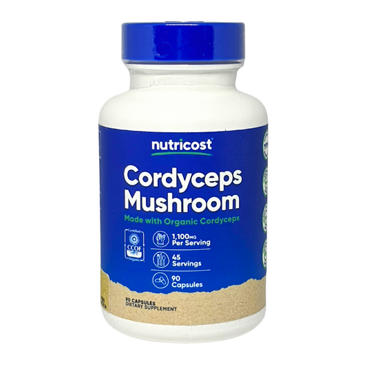 Nutricost Cordyceps Mushroom 1100mg Supplement 90 Capsules