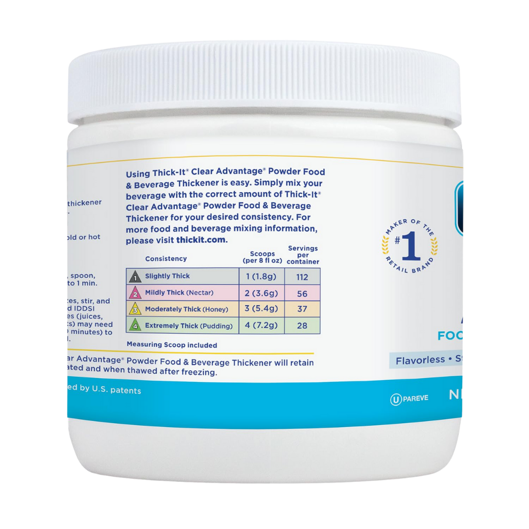 Thick-It Clear Advantage Food & Beverage Thickener Powder Flavorless, 7.24 oz