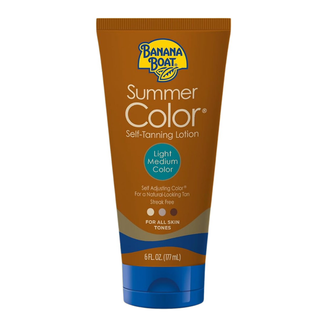Banana Boat Summer Color Self-Tanning Lotion Light Medium Color, 6 oz / 177 ml
