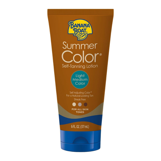 Banana Boat Summer Color Self-Tanning Lotion Light Medium Color, 6 oz / 177 ml