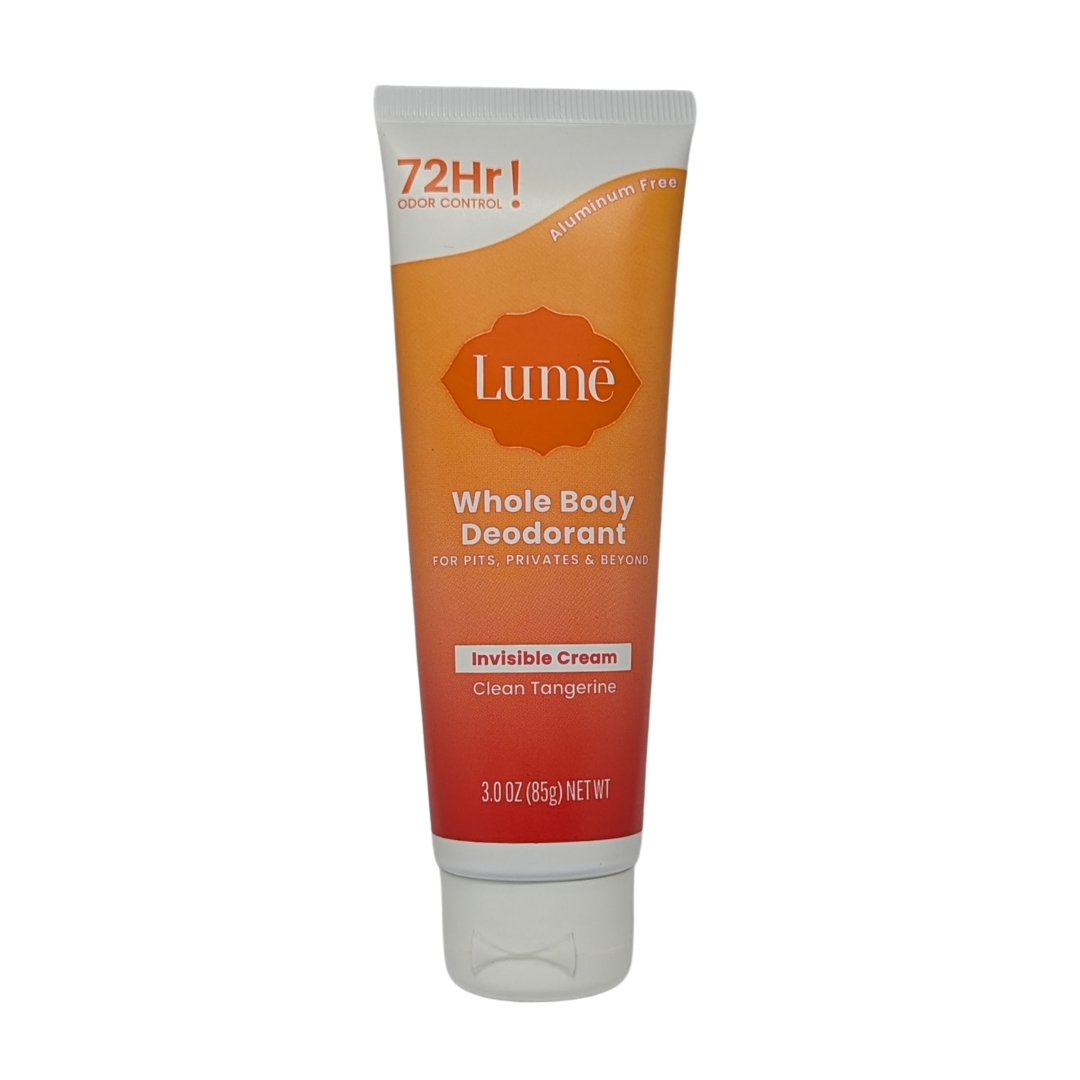Lume Invisible Cream Whole Body Deodorant Naturally Scented, 85 g / 3 oz