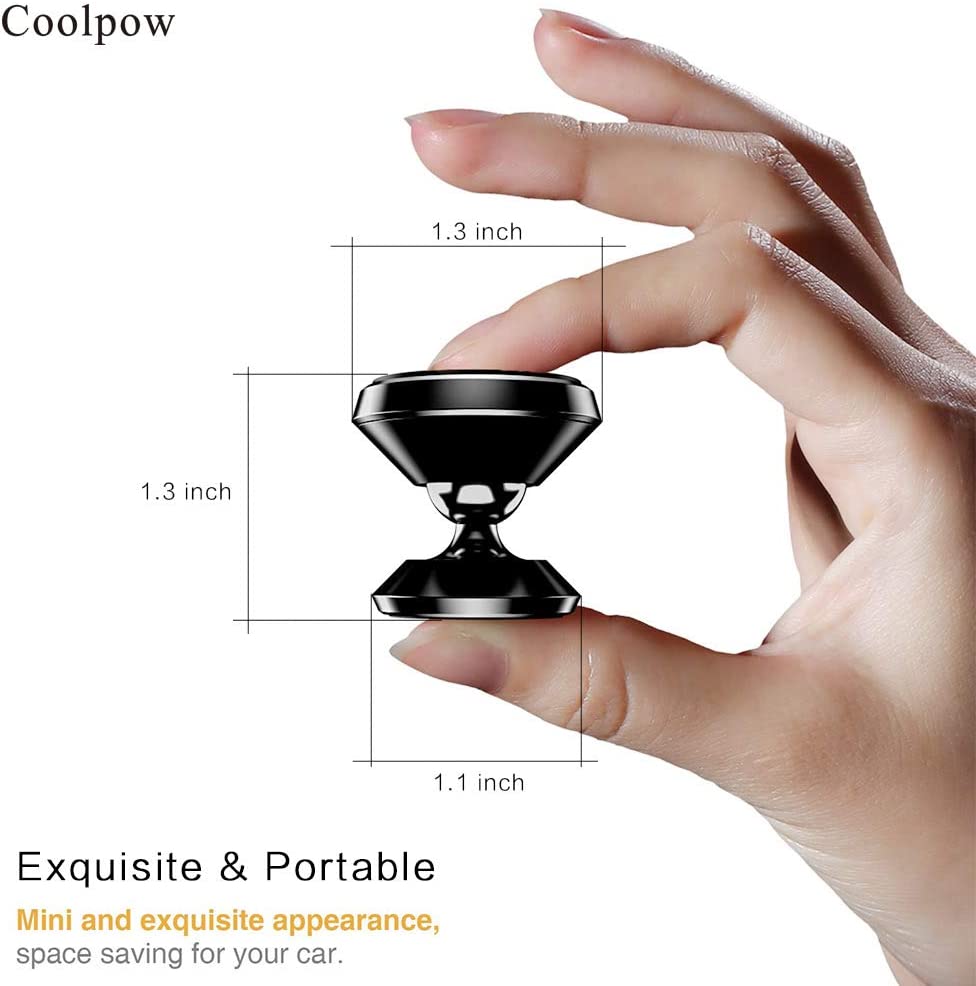Coolpow Magnetic Car Phone Mount 2 Pack
