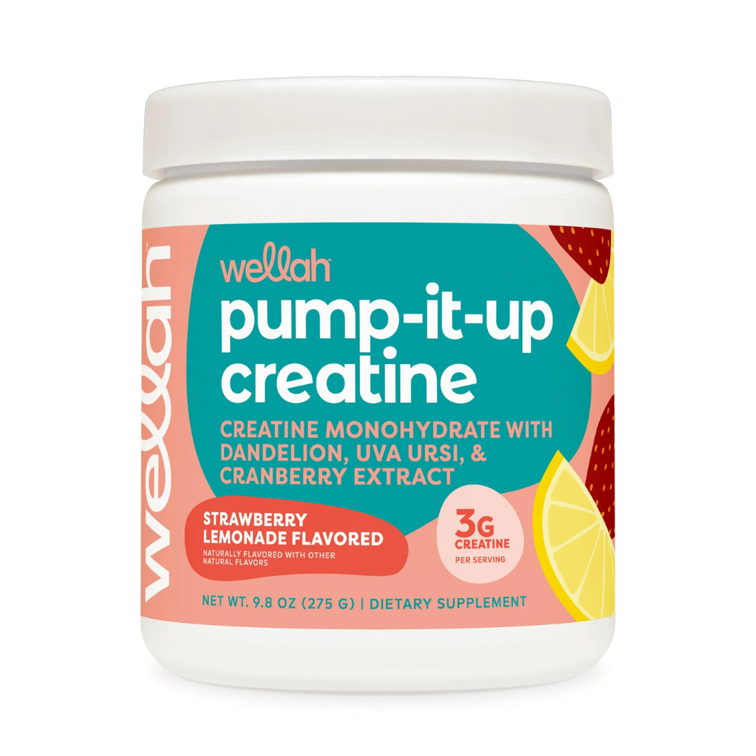 Wellah Pump-it-Up Strawberry Lemonade Flavored Creatine Dietary Supplement, 275 g / 9.8 oz