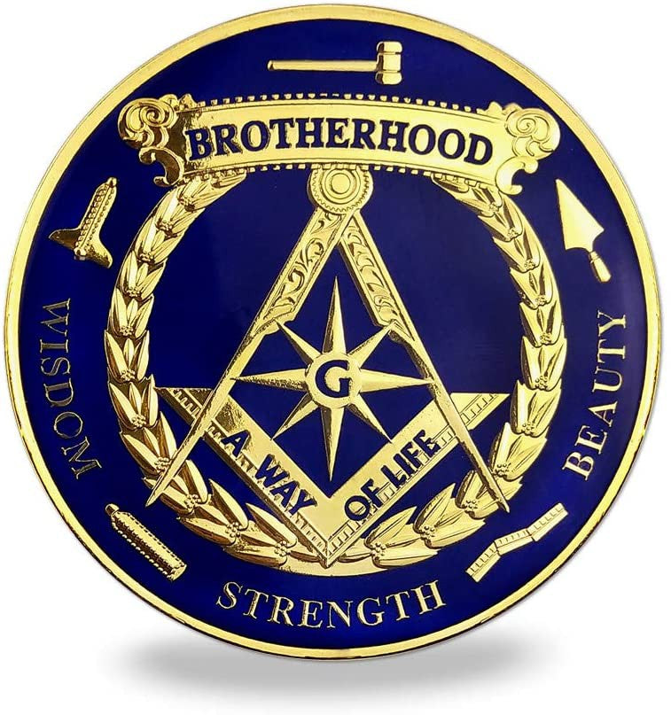 Masonic Brotherhood Metal Car Emblem Mason Accessories