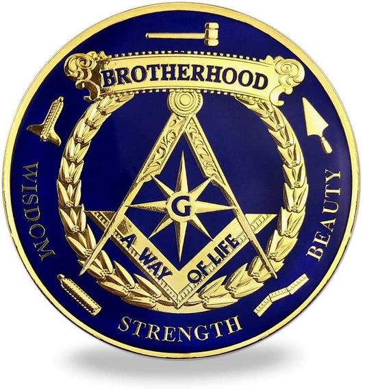 Masonic Brotherhood Metal Car Emblem Mason Accessories