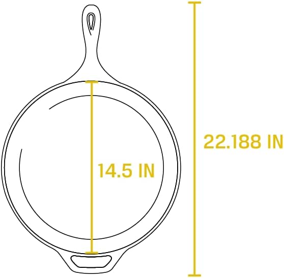 LODGE Cast Iron Skillet 15 Inch