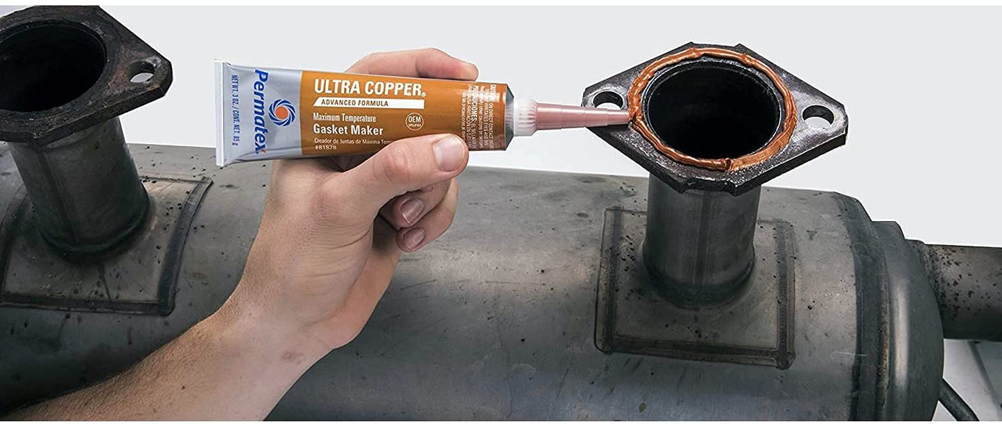 Permatex Ultra Copper Gasket Maker Exhaust, 3 oz. / 85g (81878)