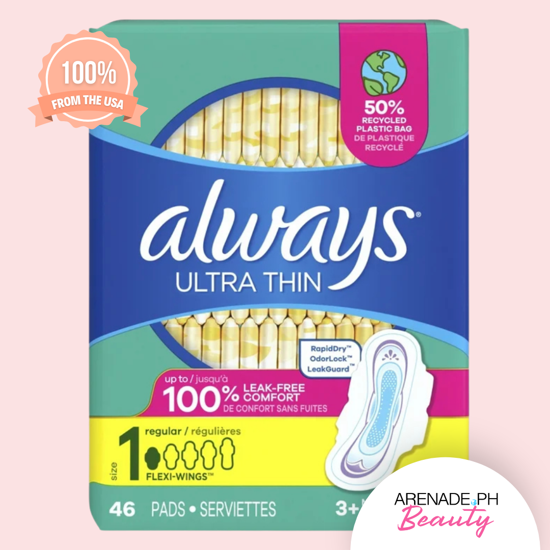 Always Utra Thin Size 1 Regular Flow with Flexi Wings, 46 Pads